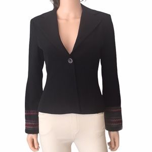 Nanette Lepore black cropped blazer